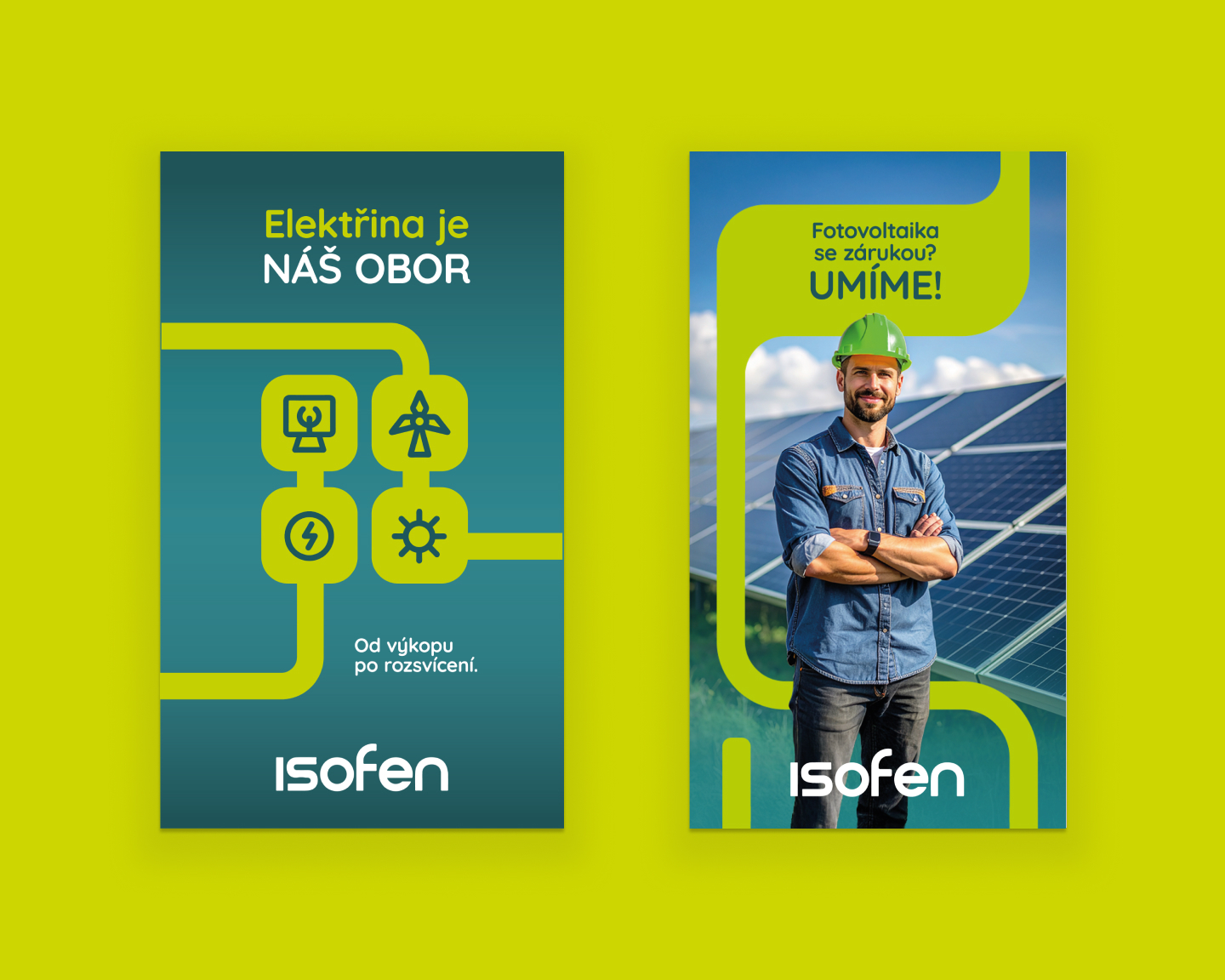 Isofen — printové vizuály